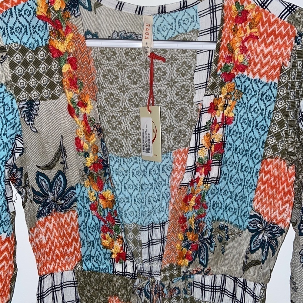 RAGA Arizona Hi-Lo Wrap Dress, Sample Piece, NWT, size S, material has stretch - Picture 6 of 11